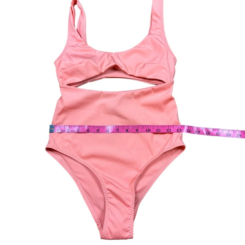 ZARA: NWT Cutout One Piece Swimsuit Orange -Size Small